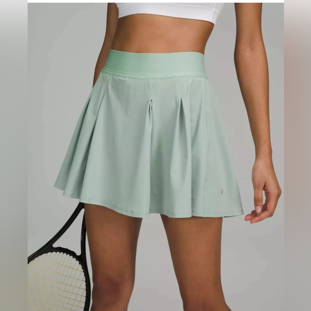 Lululemon Tennis Time High Rise Skirt in Silver Blue Size 6